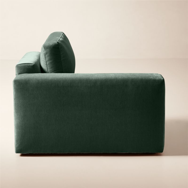 Berkeley Jade Performance Velvet Left-Arm Chair - image 3 of 10