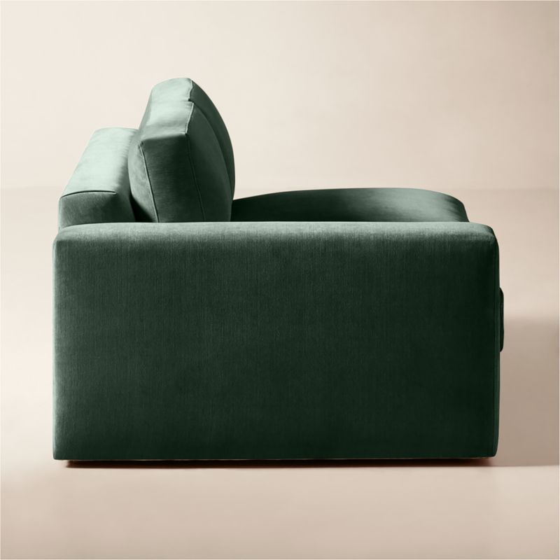 Berkeley Jade Performance Velvet Left-Arm Sofa - image 3 of 10