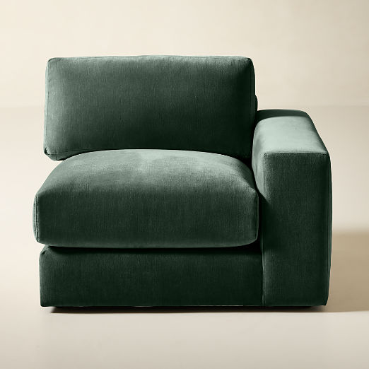 Berkeley Jade Performance Velvet Right-Arm Chair