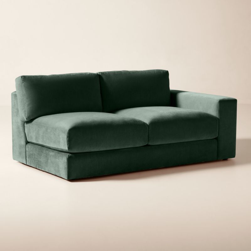 Berkeley Jade Performance Velvet Right-Arm Sofa - image 2 of 10