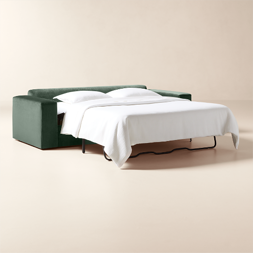 Berkeley 91" Jade Performance Velvet Sleeper Sofa