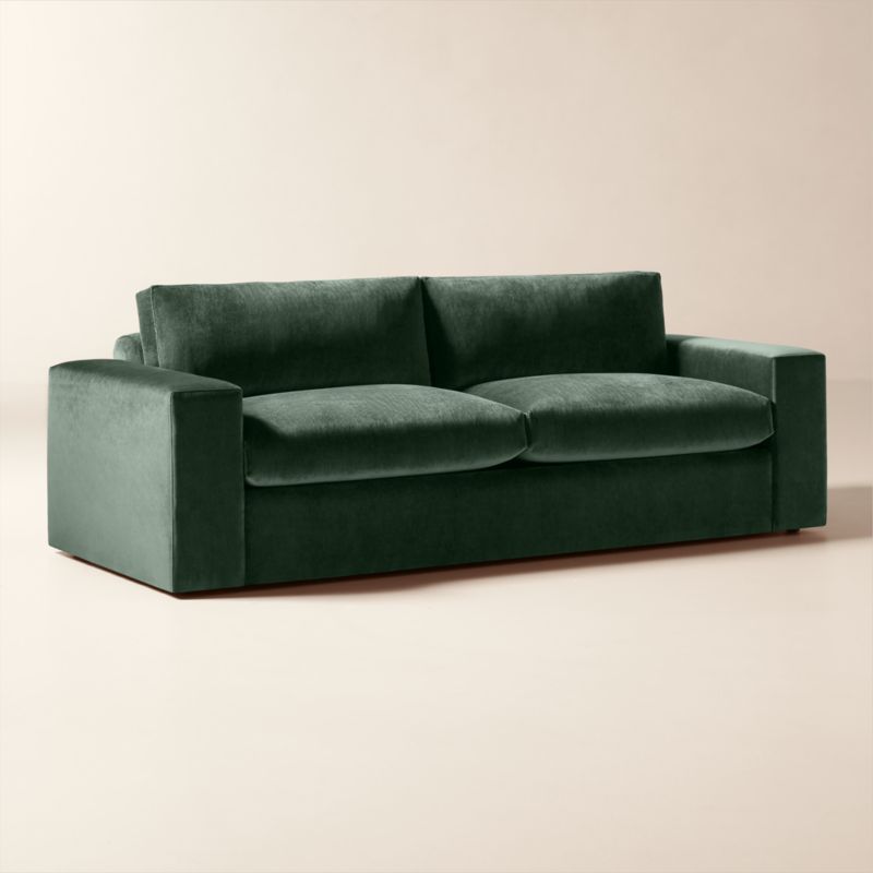 Berkeley 91" Jade Performance Velvet Sleeper Sofa - image 3 of 10