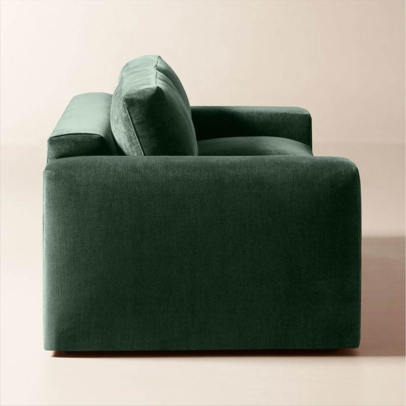 Berkeley 91" Jade Performance Velvet Sleeper Sofa - image 4 of 10
