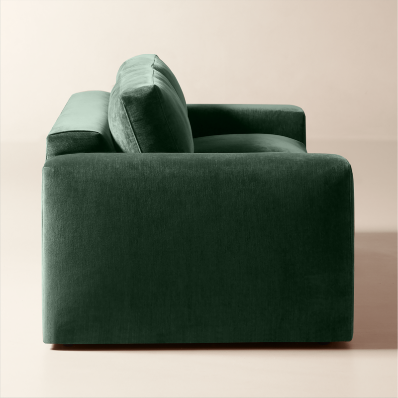 Berkeley 91" Jade Performance Velvet Sleeper Sofa - image 4 of 10