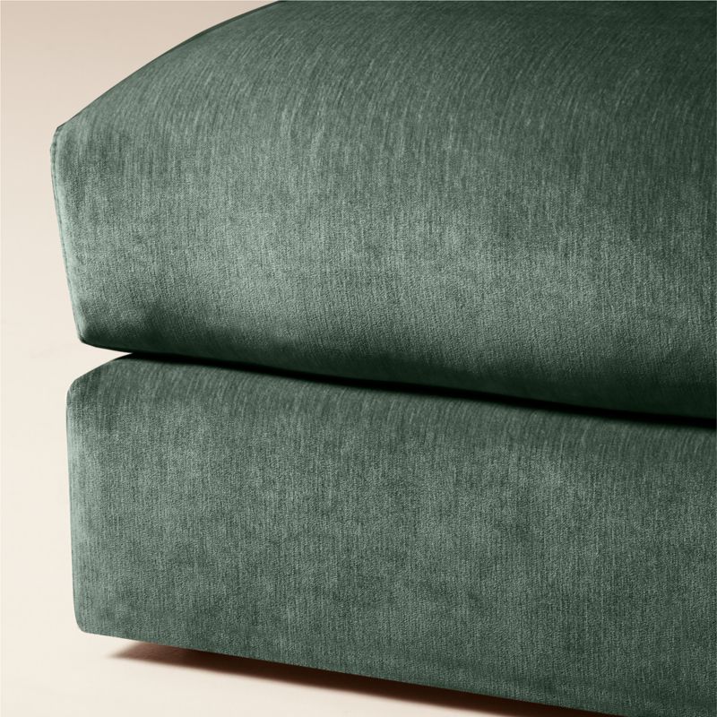 Berkeley Jade Performance Velvet Ottoman - image 2 of 4