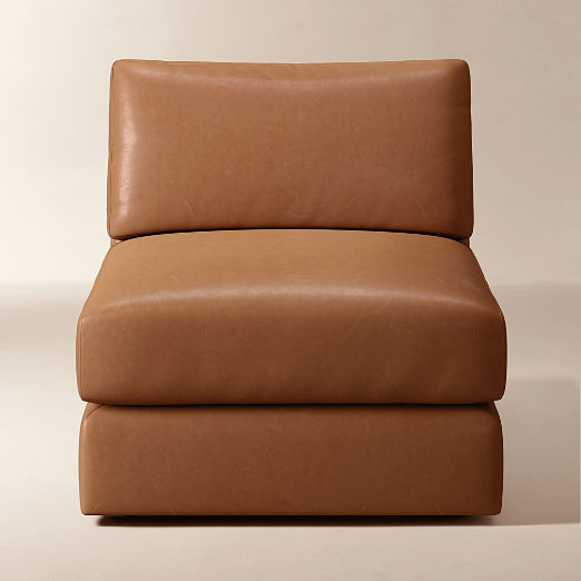 Berkeley Leather Armless Chair