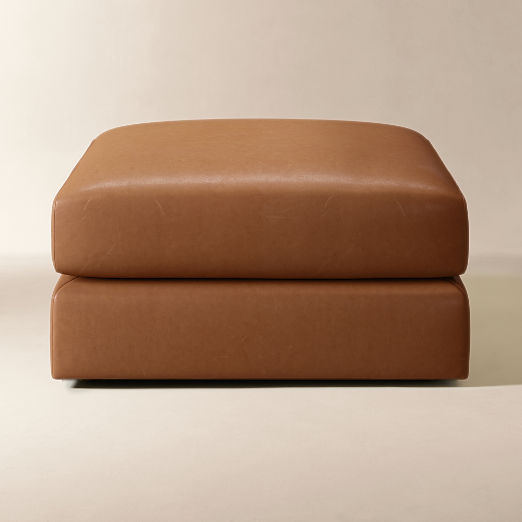 Berkeley Leather Ottoman