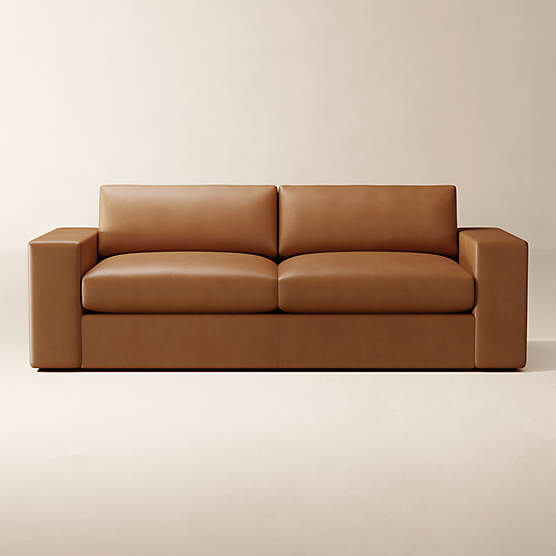 Berkeley 91" Leather Sleeper Sofa