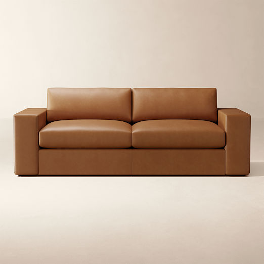 Berkeley 91" Leather Sleeper Sofa