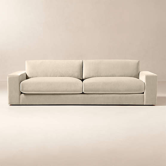 Berkeley 106" Taupe Performance Velvet Sofa