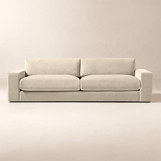 Berkeley 106" Taupe Performance Velvet Sofa