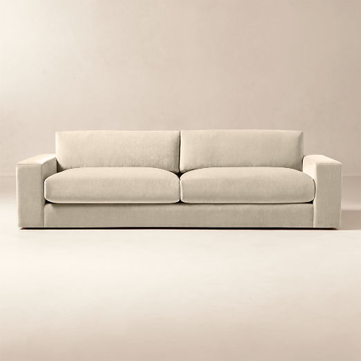 Berkeley Taupe Performance Velvet Sofa (78"-106")