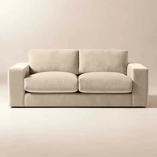 Berkeley 78" Taupe Performance Velvet Sofa