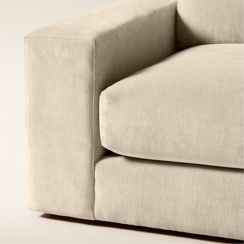 Berkeley Taupe Performance Velvet Left-Arm Chair - image 5 of 7