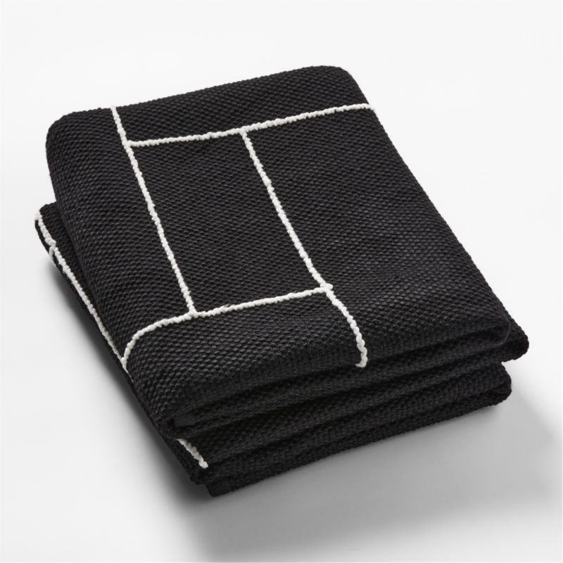 Berrini Handwoven Black Full/Queen Bed Blanket - image 3 of 7