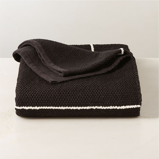 Berrini Handwoven Black Full/Queen Bed Blanket