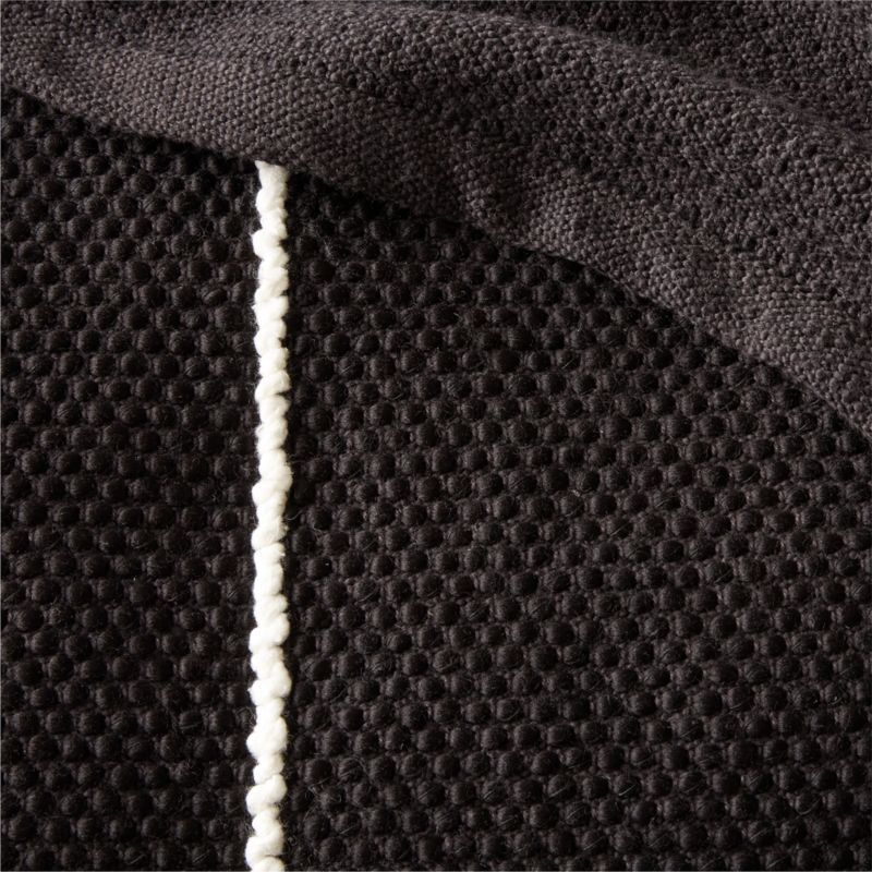 Berrini Handwoven Black Full/Queen Bed Blanket - image 6 of 7