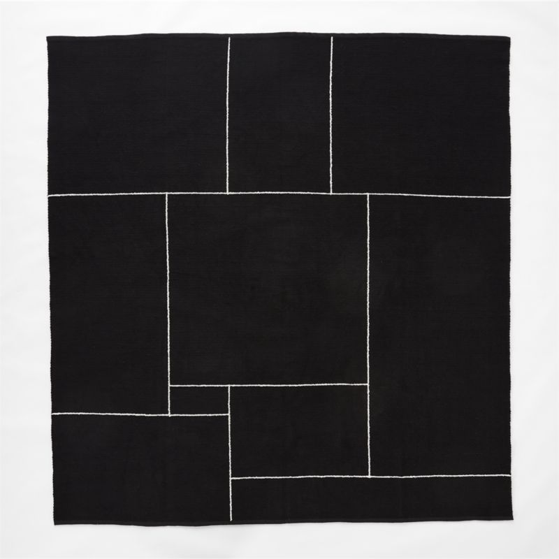 Berrini Handwoven Black Full/Queen Bed Blanket - image 4 of 7