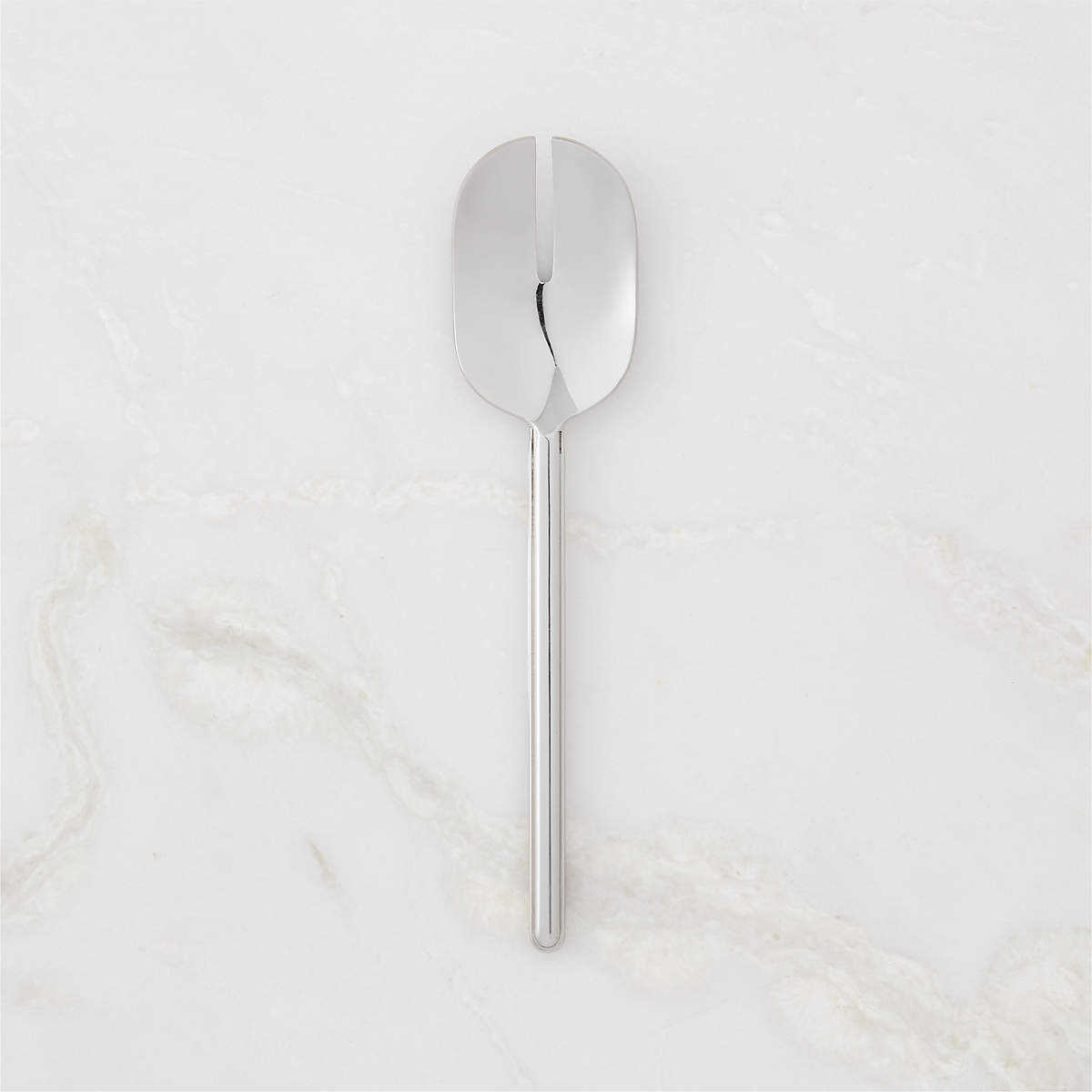 Berto Stainless Steel Slotted Serving Spoon Cb2