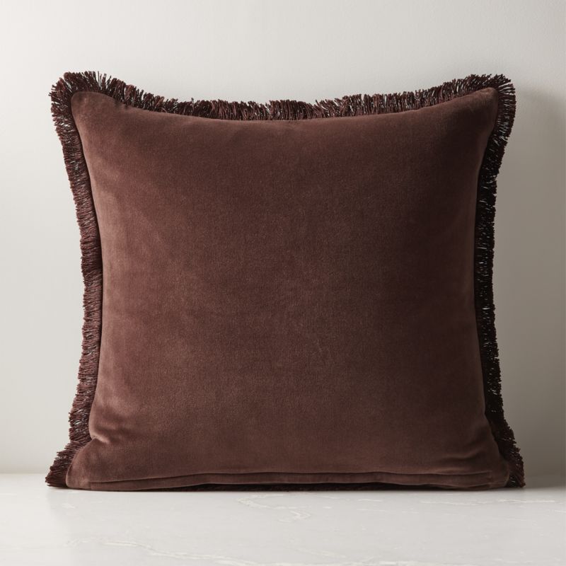 Bettie Brown Modern Throw Pillow with Down Alternative Insert 23 Reviews CB2 Canada