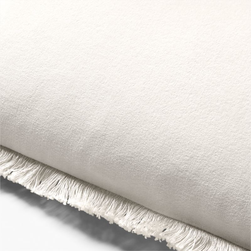 Bettie Warm White Velvet Lumbar Pillow Cover 48"x12" - image 2 of 5