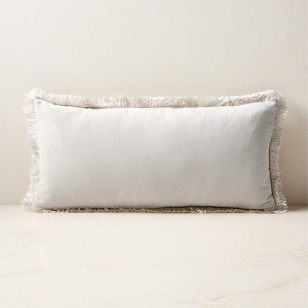 Bettie Warm White Velvet Throw Pillow with Down-Alternative Insert 16'' +  Reviews