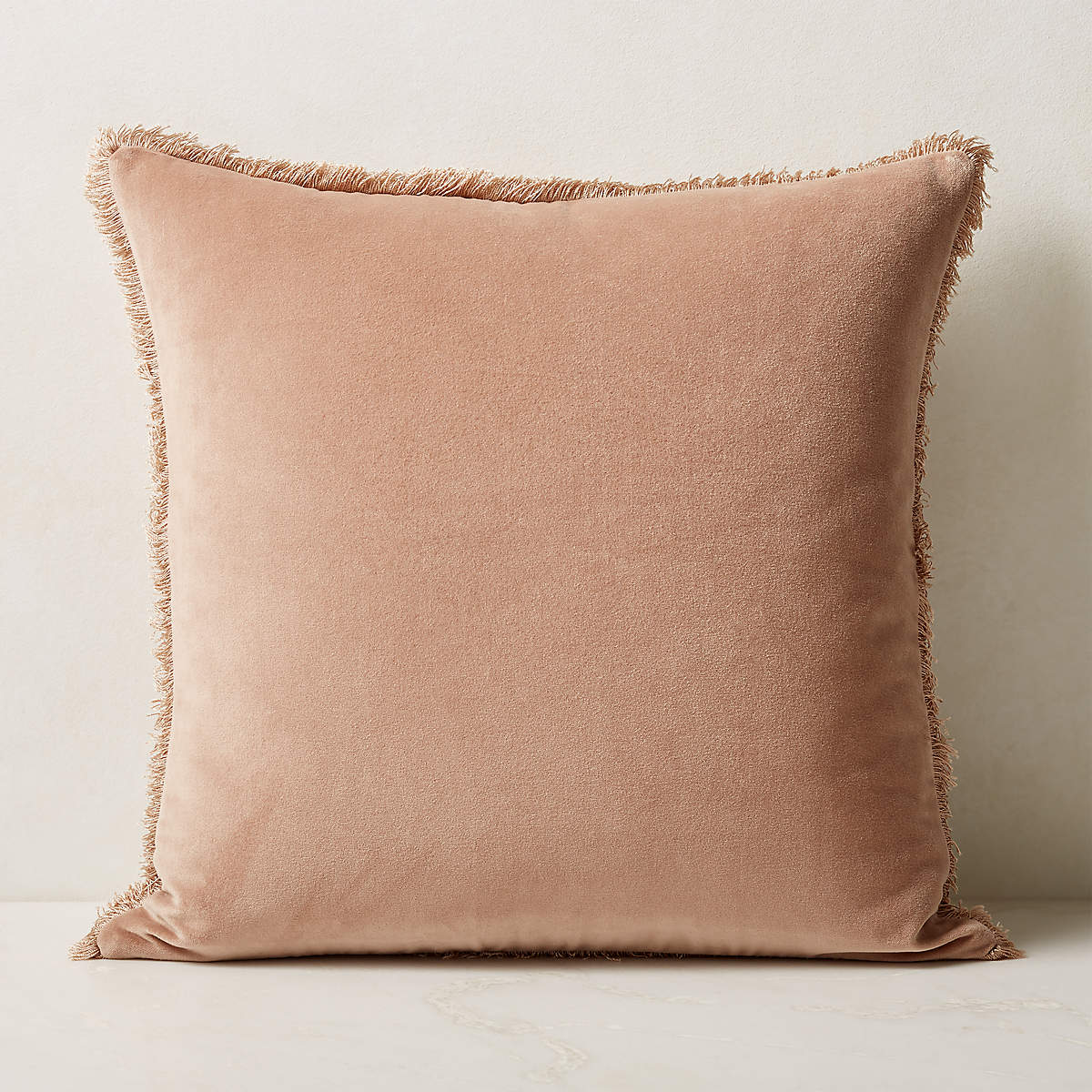 Bettie Light Brown Modern Throw Pillow with DownAlternative Insert 23
