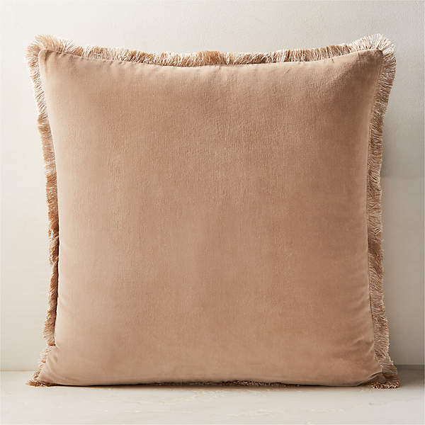 Beige velvet throw cheap pillows