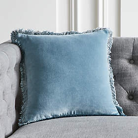 cb2 boucle pillow