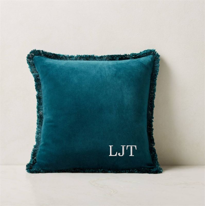 Bettie Teal Velvet Throw Pillow Cover 18'' - image 1 of 5