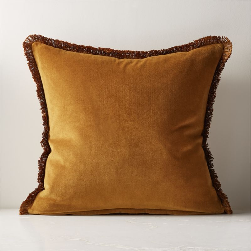 Bettie Tapenade Yellow Velvet Throw Pillow Cover 23" - image 2 of 8