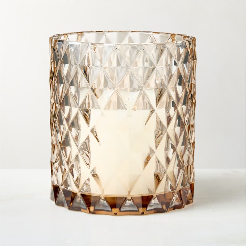 Betty Amber Glass Candle Holders Set of 3 - image 3 of 5