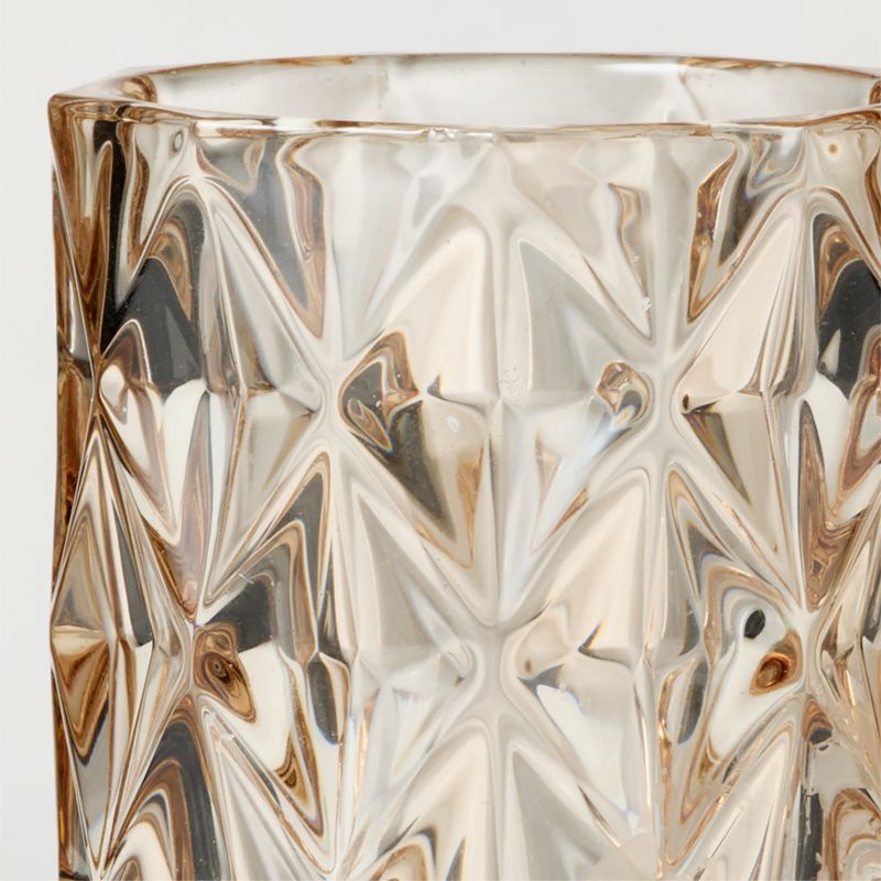Betty Amber Glass Tealight Holder - image 1 of 8