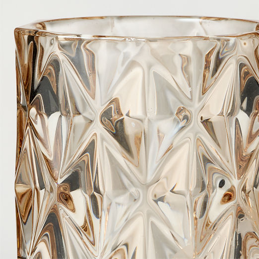 Betty Amber Glass Tealight Holder