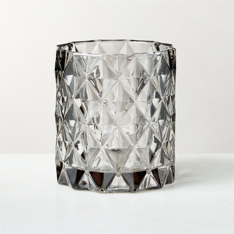 Betty Smoked Glass Hurricane Candle Holder Small - image 2 of 4