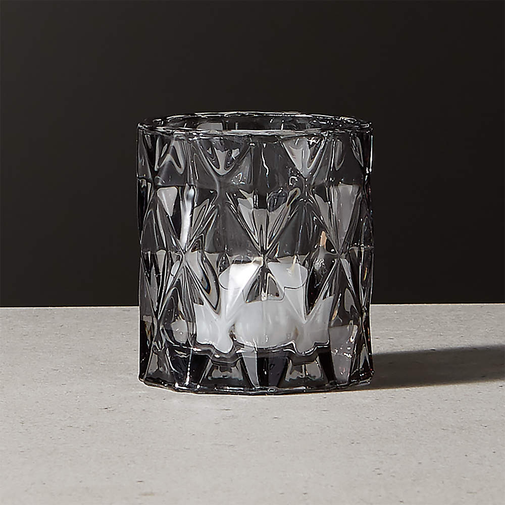 Betty Smoked Modern Candle Holder + Reviews | CB2