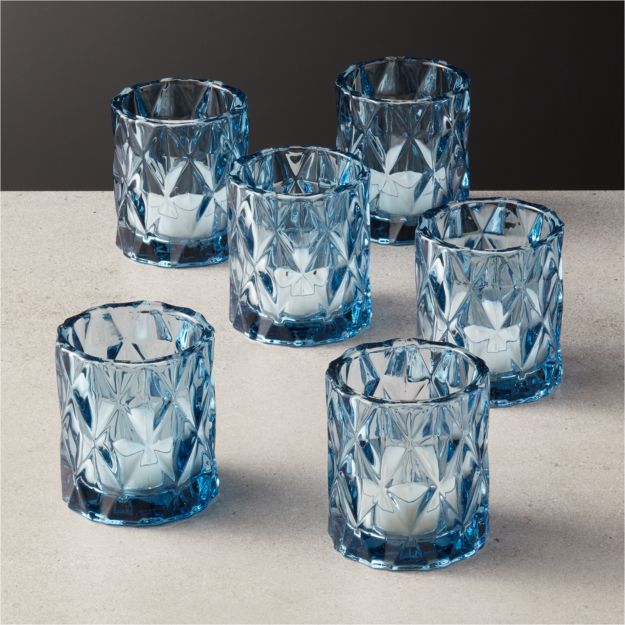Betty Blue Tea Light Candle Holder Set of 6 + Reviews CB2 Canada