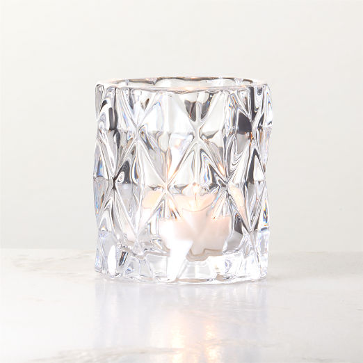Betty Clear Glass Tealight Candle Holder