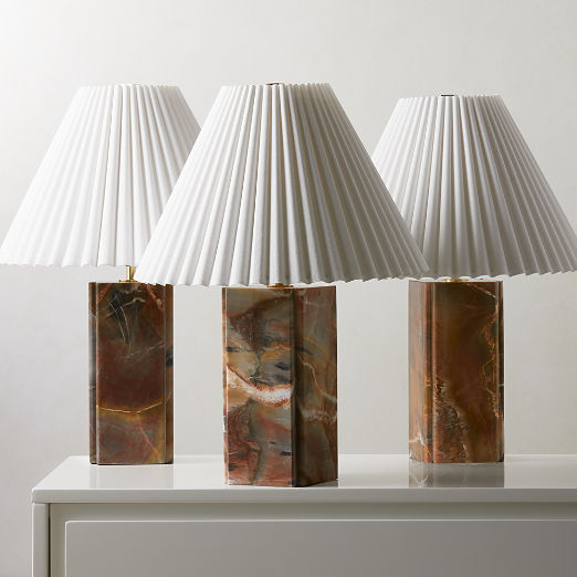 Bianca Red Marble Table Lamp