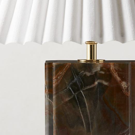 Bianca Red Marble Table Lamp