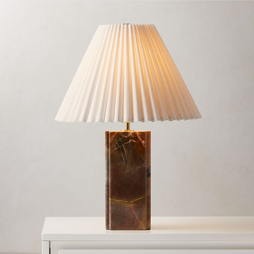 Bianca Red Marble Table Lamp