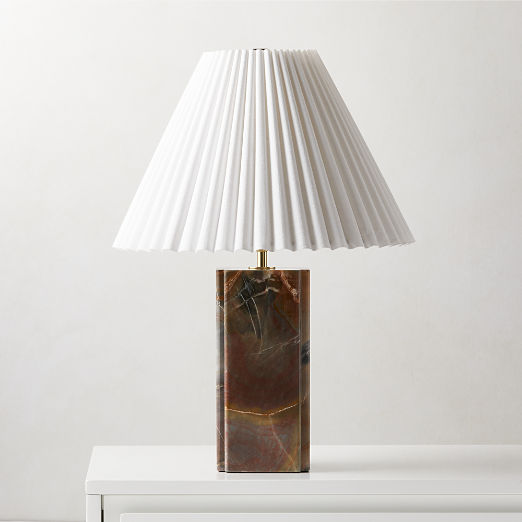 Bianca Red Marble Table Lamp