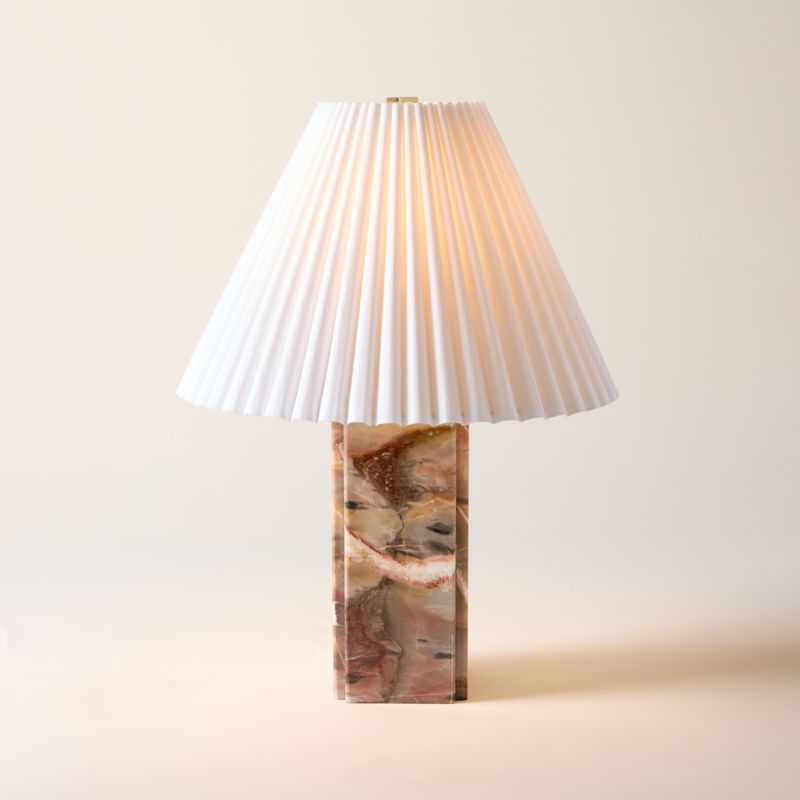 View Bianca Red Marble Table Lamp details