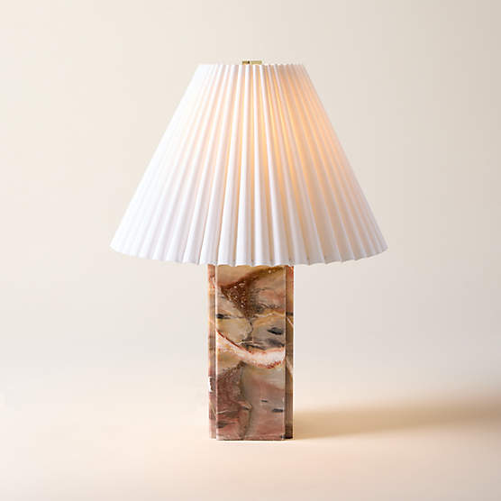 Bianca Red Marble Table Lamp