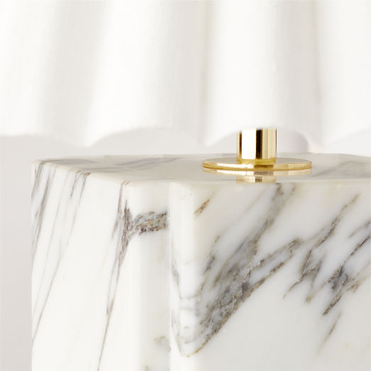 Bianca White Marble Table Lamp