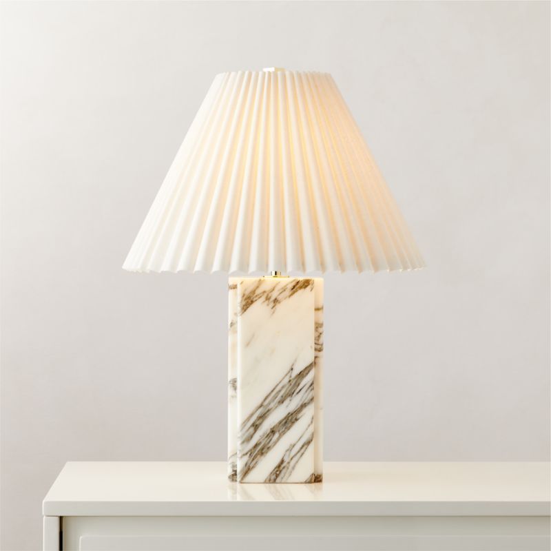 Bianca White Marble Table Lamp - image 0 of 7