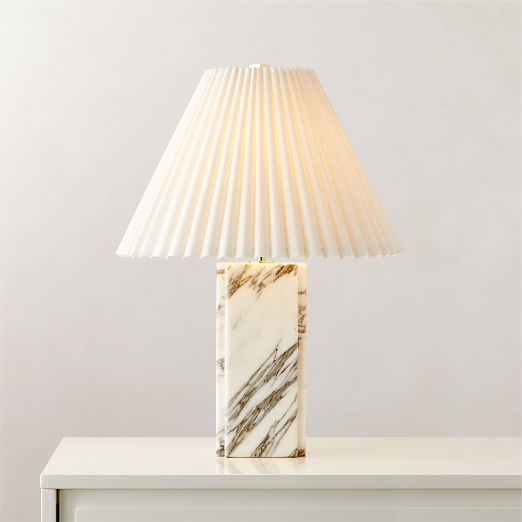 Bianca White Marble Table Lamp