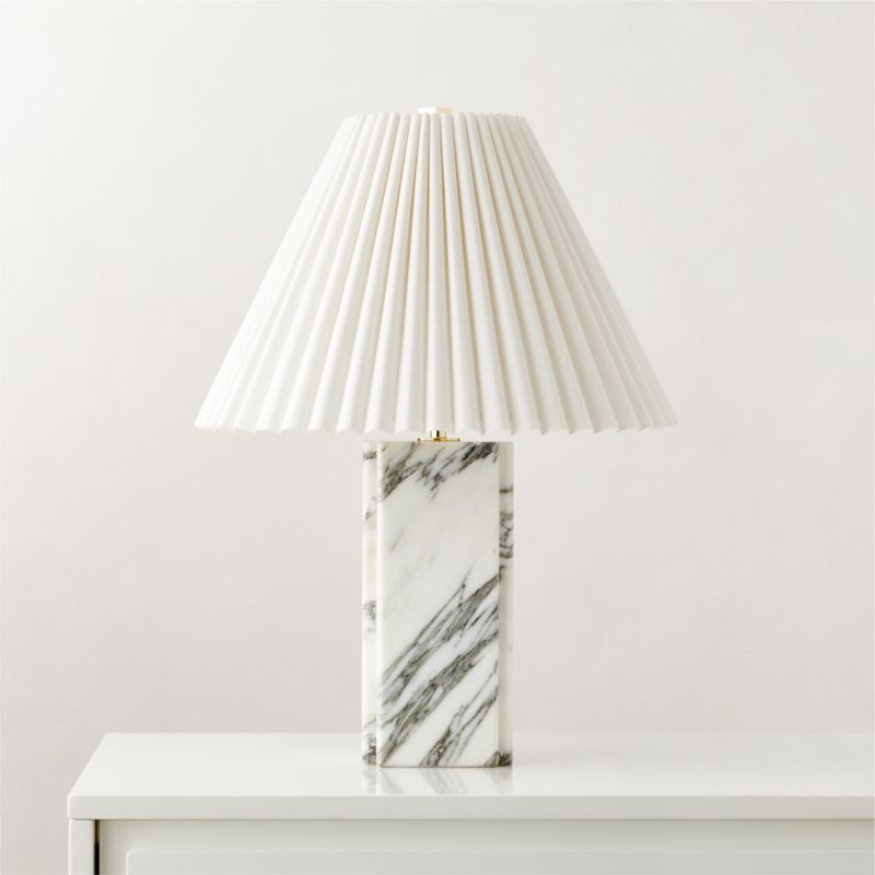 Bianca White Marble Table Lamp - image 2 of 7