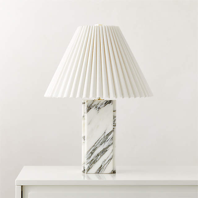 Bianca White Marble Table Lamp + Reviews