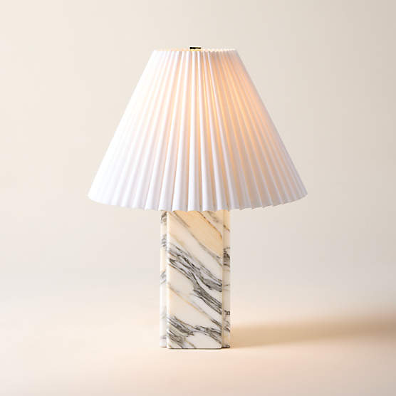 Bianca White Marble Table Lamp